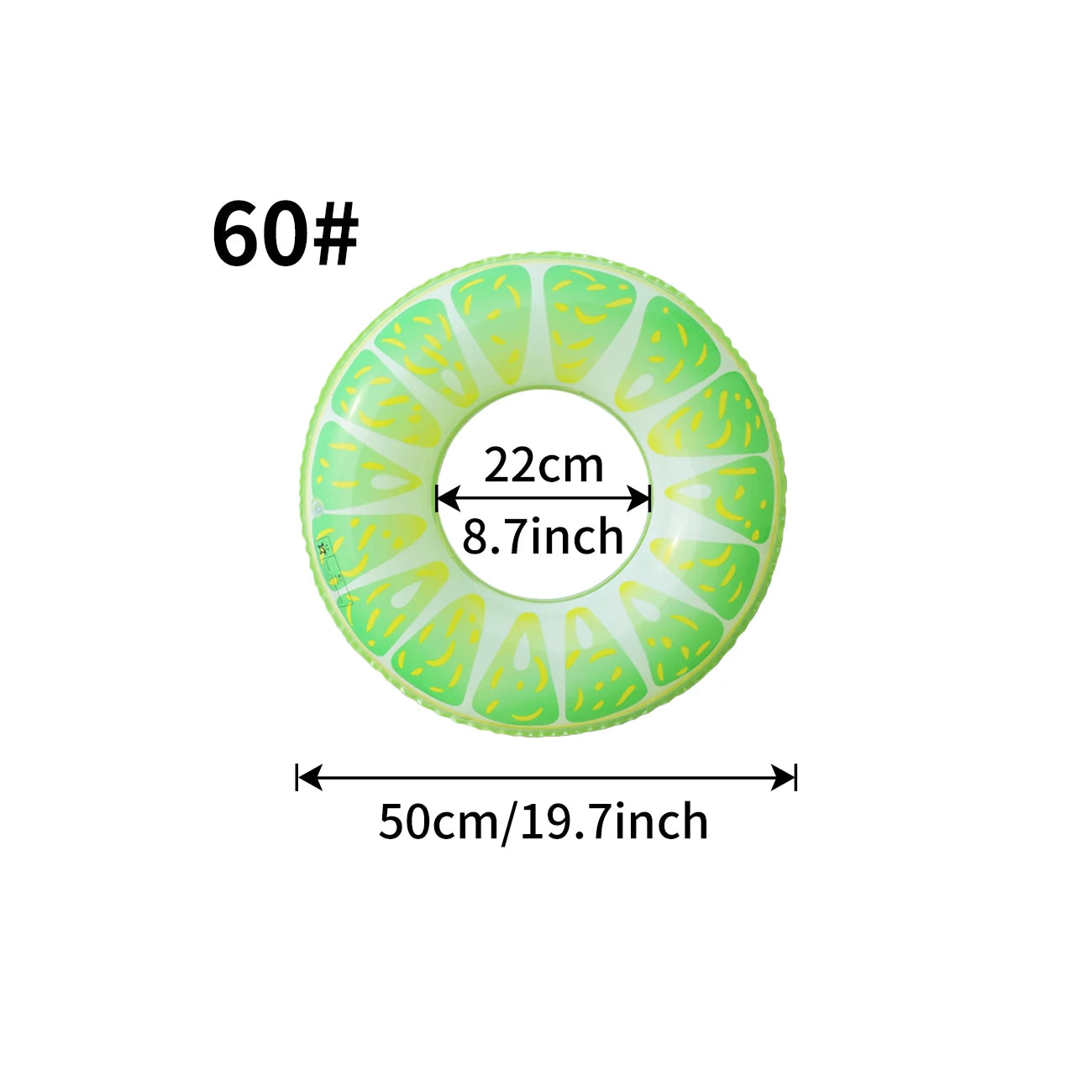 1PC Watermelon Inflatable Swim Ring