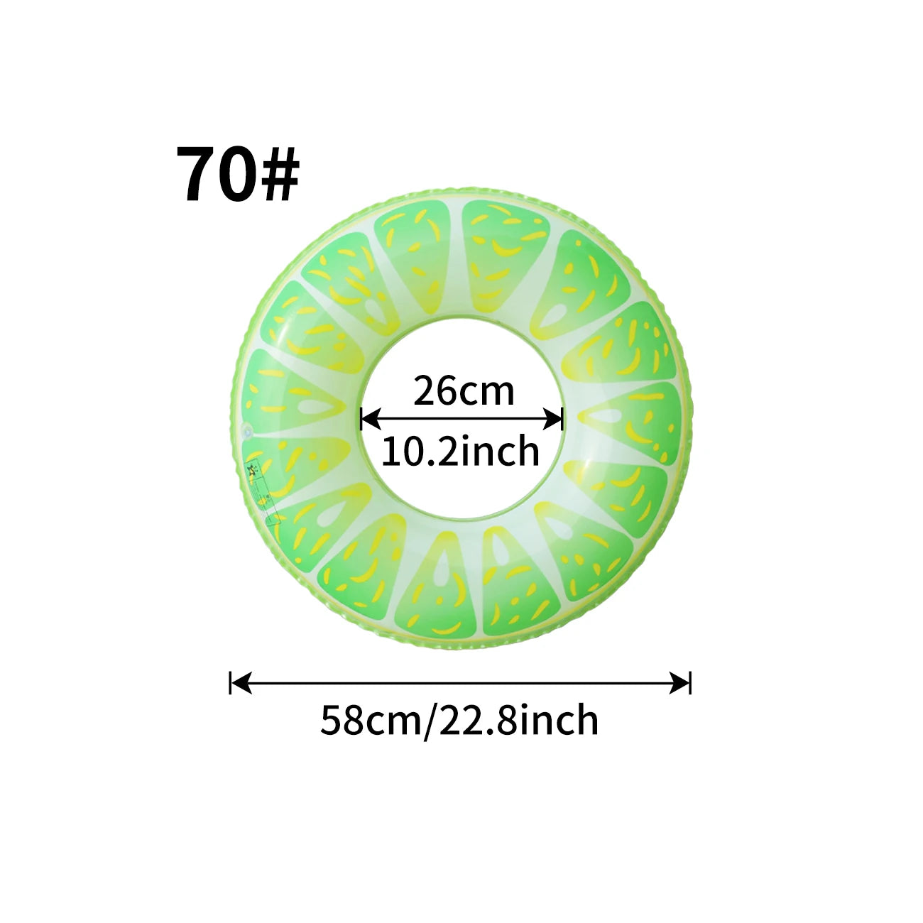 1PC Watermelon Inflatable Swim Ring
