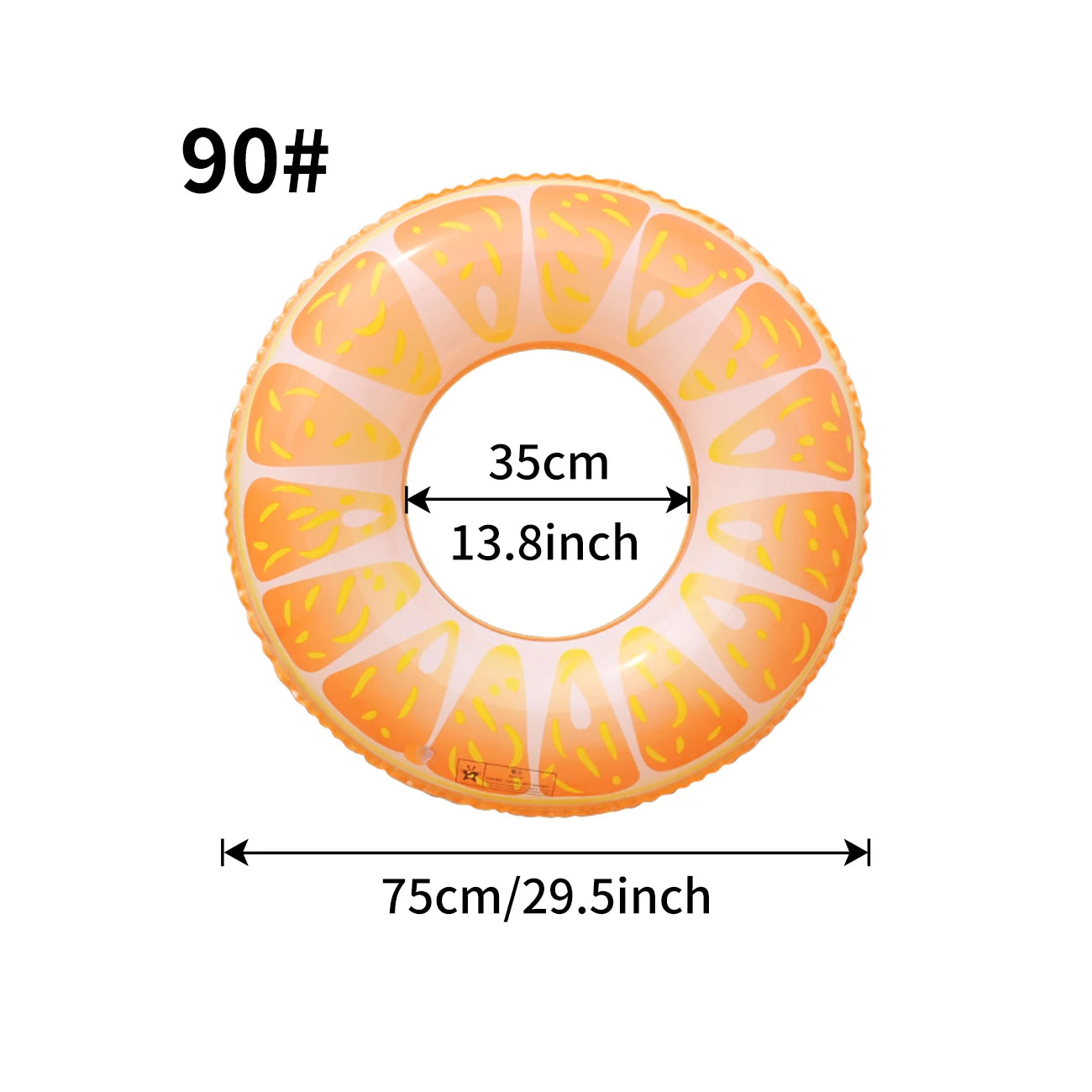 1PC Watermelon Inflatable Swim Ring