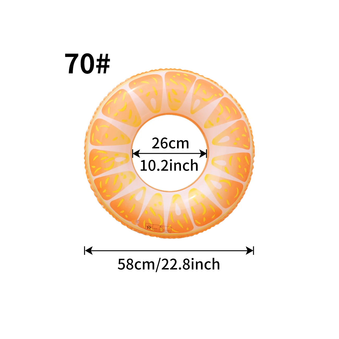 1PC Watermelon Inflatable Swim Ring