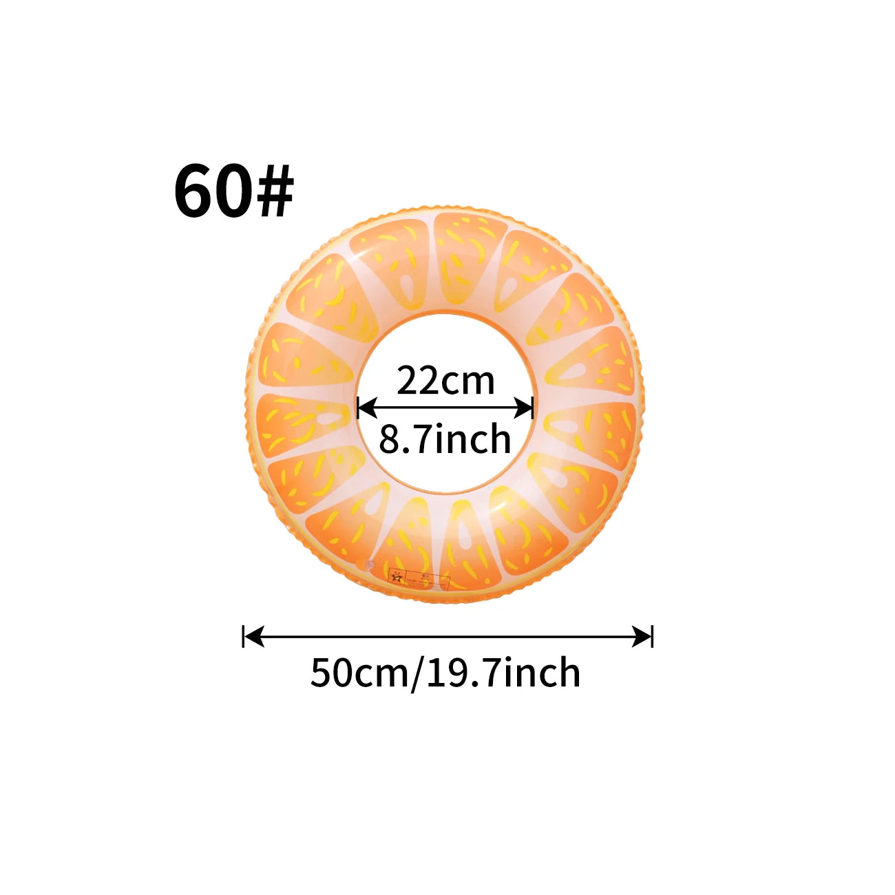 1PC Watermelon Inflatable Swim Ring