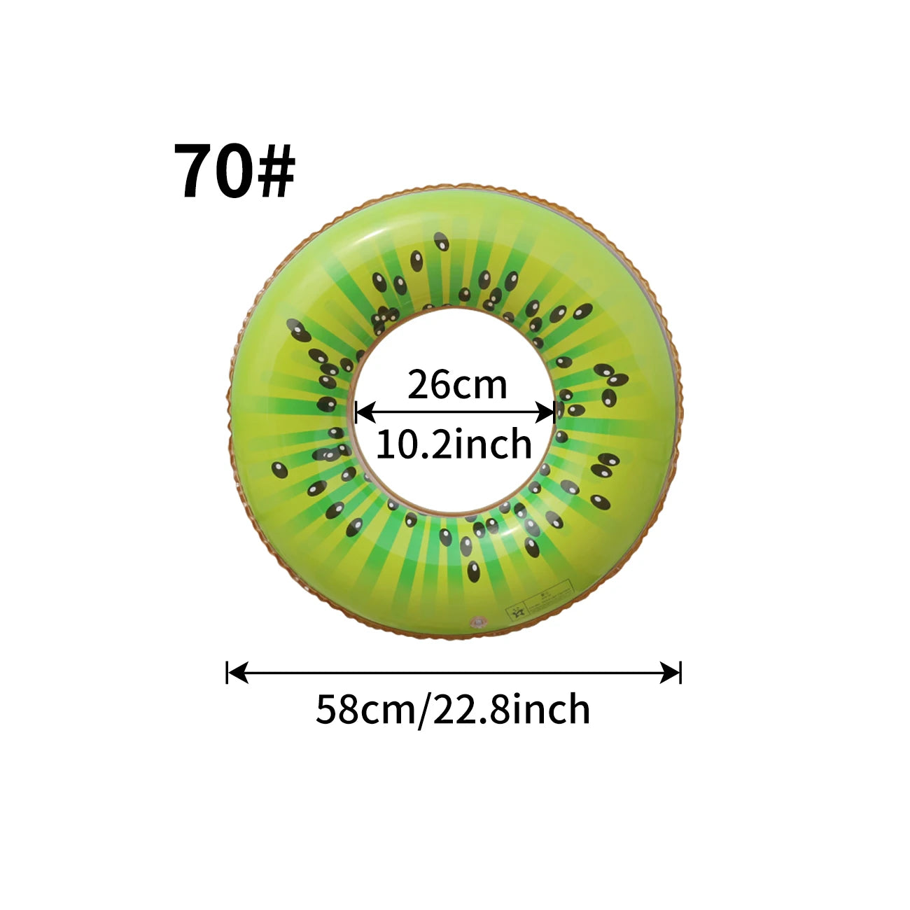 1PC Watermelon Inflatable Swim Ring