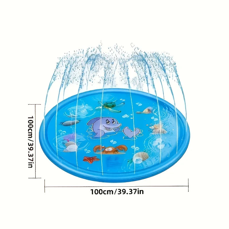 Blue Dolphin Inflatable Splash Mat
