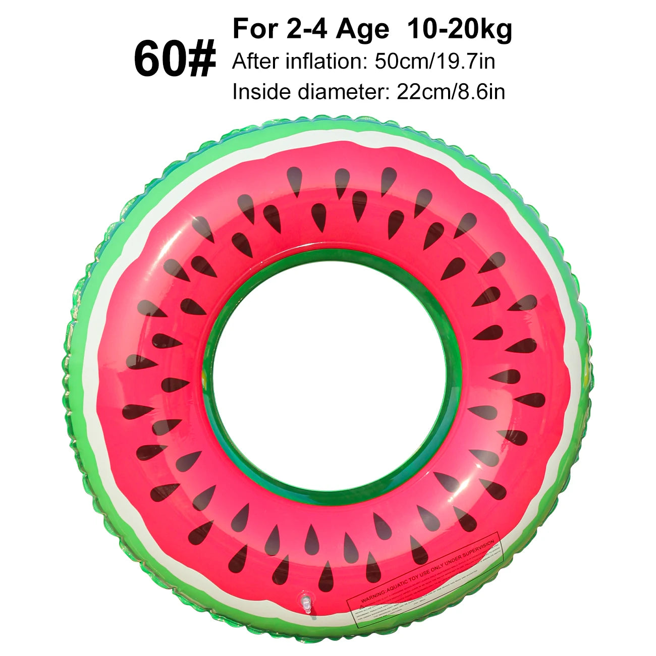 1PC Watermelon Inflatable Swim Ring