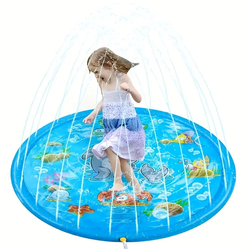 Blue Dolphin Inflatable Splash Mat