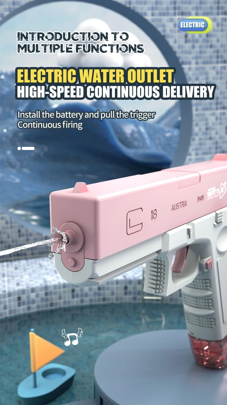 Electric Water Gun Rechargeable Automatic