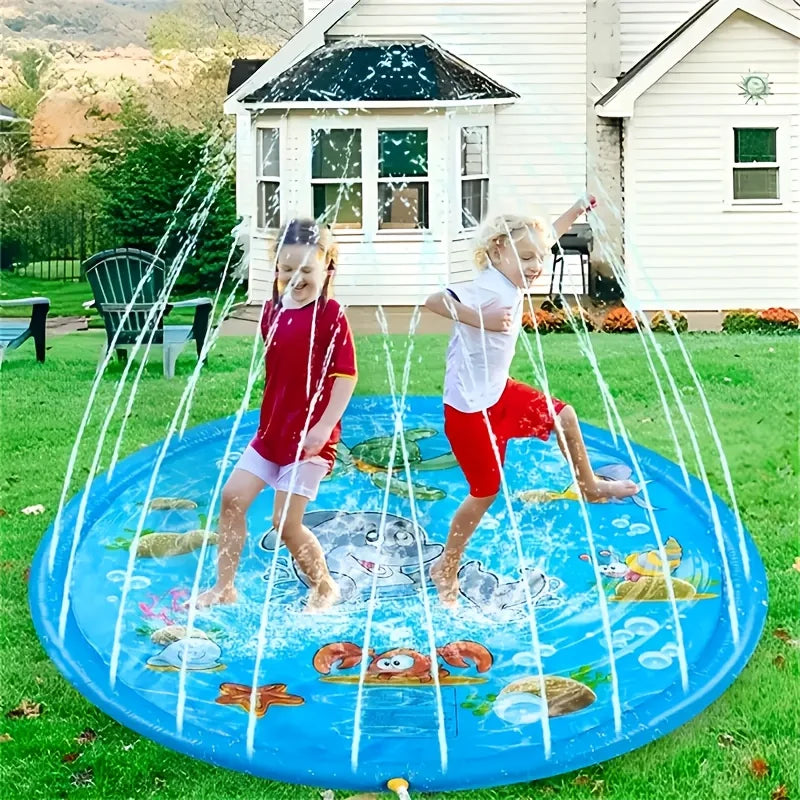 Blue Dolphin Inflatable Splash Mat