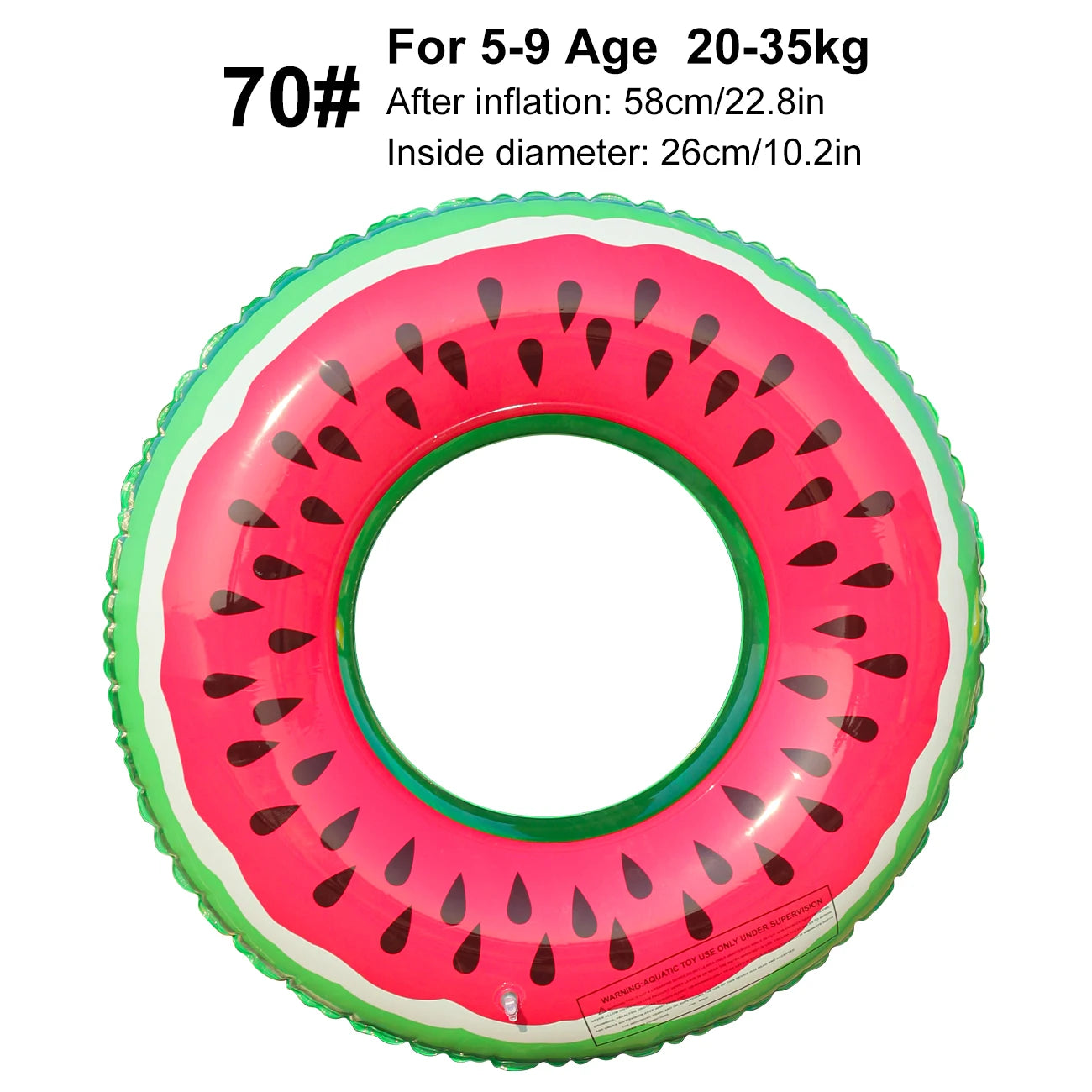 1PC Watermelon Inflatable Swim Ring